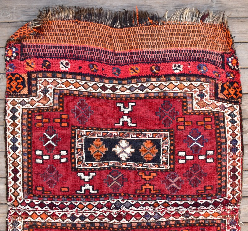 Turkish Rug 32''x51'' Handwoven East Anatolian Vintage 2x4 Sumak Carpet 83x130cm gallery