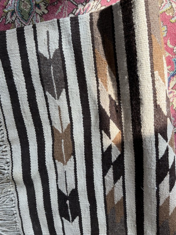 Bedouin Hall Runner kilim rug weaving pure camel hair and sheep wool handmade gallery