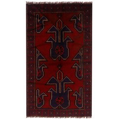 Handmade Balochi Rug Authentic Tribal Carpet 4.5×2.5 ft