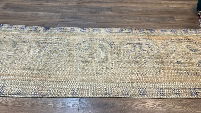 Runner Rug, Pale Orange Runner Rug, Turkish Runner Rug, Turkish Vintage Rug gallery