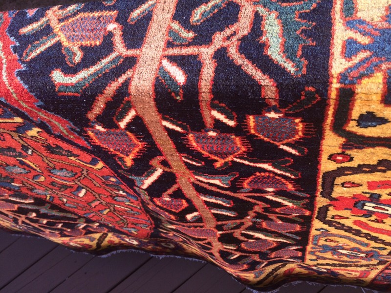 Extraordinary 19th Century Khan Bakhtiari Chahar Mahal Village Tribal Rug Rare gallery