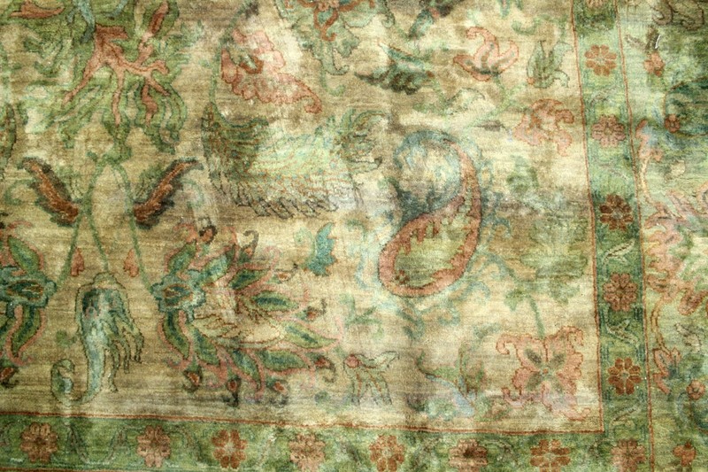 10X14 ELEGANT MINT ANTQUE HAND KNOTED VEGETABLE DYE SOLTANABAD TURKISH WOOL RUG gallery