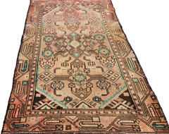 3’7″x2’2″ ANTIQUE HAND KNOTTED CAUCASIAN KAZAK SERAPE TRIBAL WOOL RUG RUNNER