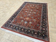 4×6 INDO AGRA RUG HEAVY AUTHENTIC HAND KNOTTED WOVEN 100% WOOL ORIENTAL RUG