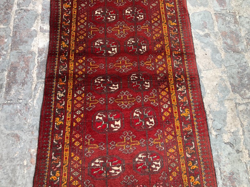 Antique Turkmen Tekke Rug 2'6x4'6 ft Afghan Hand Knotted Wool Rare Tribal Carpet gallery