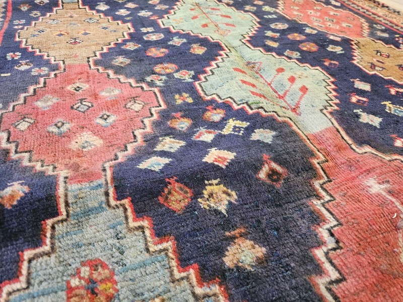 4.4x6.7 ANTIQUE VEG DYE SERAPI TURKISH VINTAGE KAZAK SHIRVAN Hand Knotted gallery