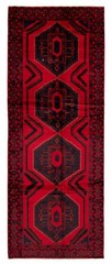 Vintage 4’7″ x 12’4″ Traditional Hand Knotted Vegetable Dye Wool Area Rug