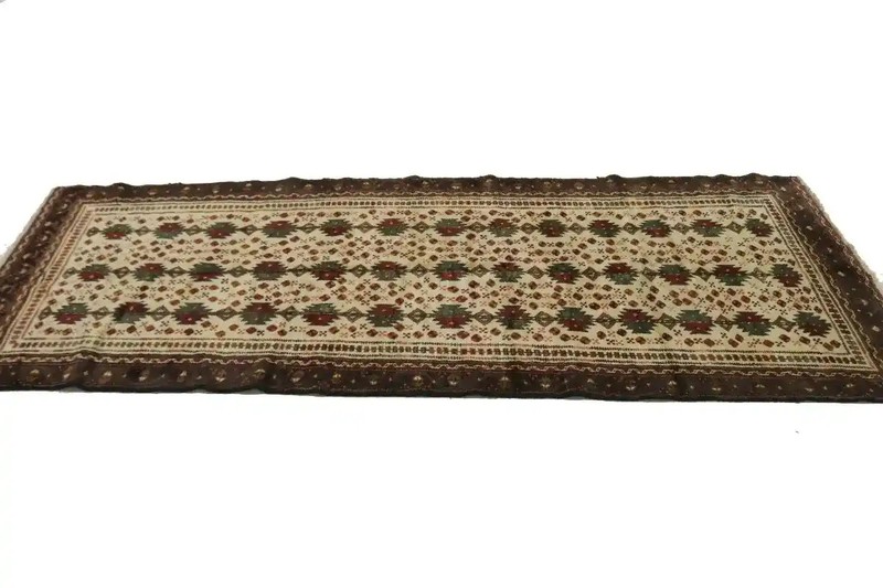 Handmade Vintage Oriental Runner Rug Floral Tribal Hallway Home Carpet 4X9 ft gallery