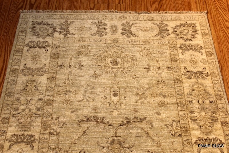 _HAND-MADE_3' X 6' Top Quality RUG Beige Ivory VEGGIE Dyed Rug Soft/Muted Color gallery