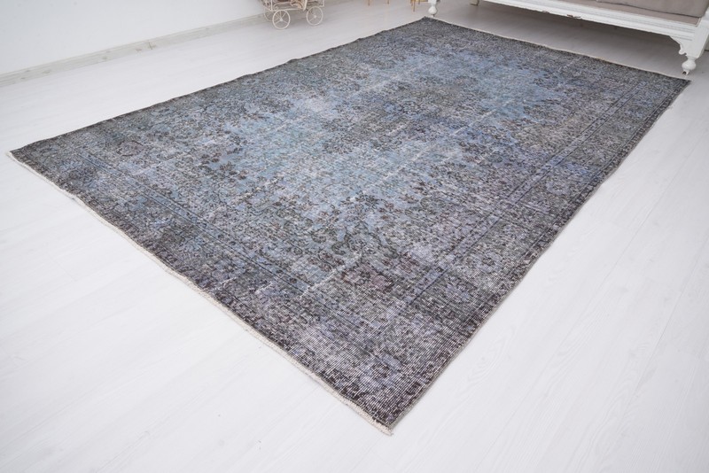 Large Vintage Turkish Oushak Rug 6x10 Neutral Handmade Anatolian Wool Carpet 169 gallery