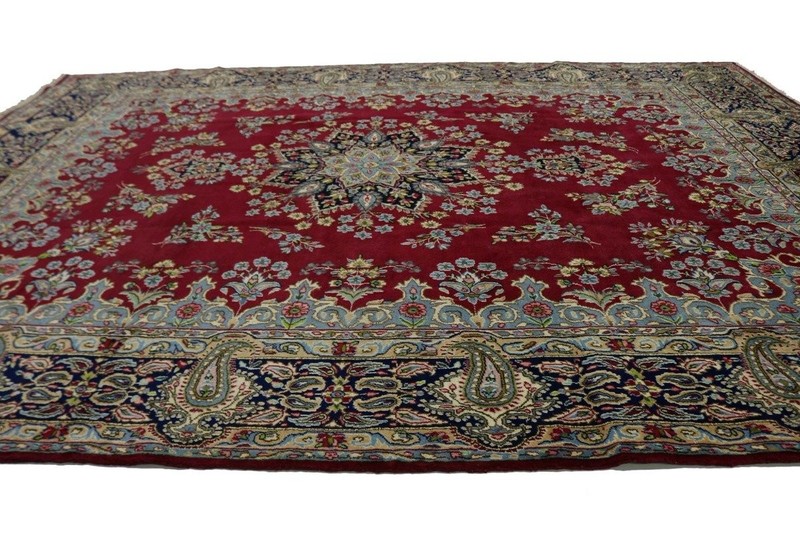 One-of-a-Kind Vintage Handmade Oriental Rug Classic Floral Style Carpet 10X13 ft gallery