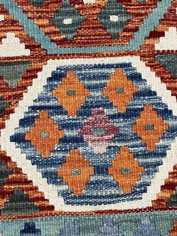 Vintage Kilim Traditional Hand Made Oriental Wool Kilim 5ftx3.2ft 159cmx109cm gallery