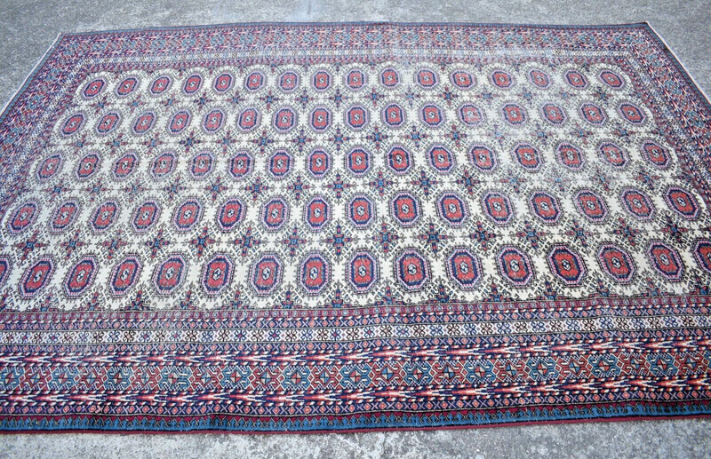 Vintage Turkish Kayseri Rug 80'' x 115'' Anatolian Large Bunyan Rug 204 x 292 cm gallery