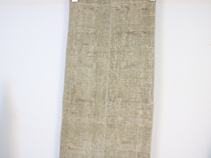 2x8 Turkish Handmade Runner Rug Beige Brown Patchwork 1.5x8.1 ft gallery