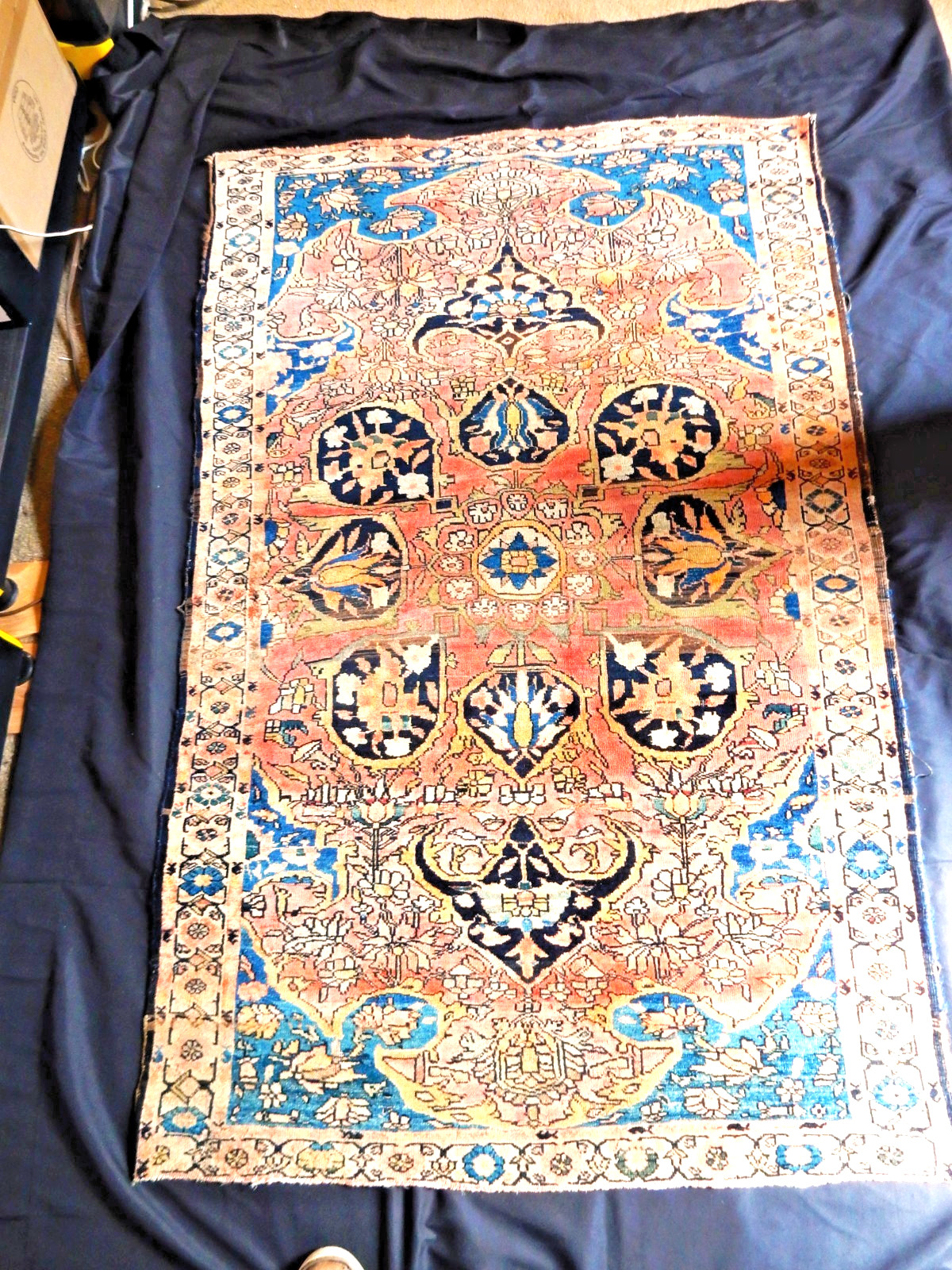 ANTIQUE KAZAK CAUCASIAN SHIRVAN HERIZ RUG CARPET FEREGHAN RUG ANTIKER TEPPICH gallery