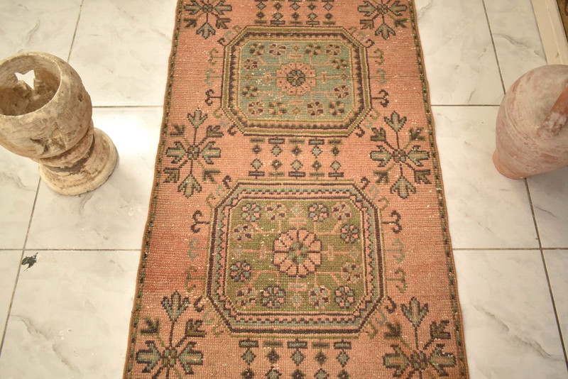 Turkish Rug 31'' x 135'' Vintage Anatolian Runner Rug Hallway Corridor Area Rug gallery