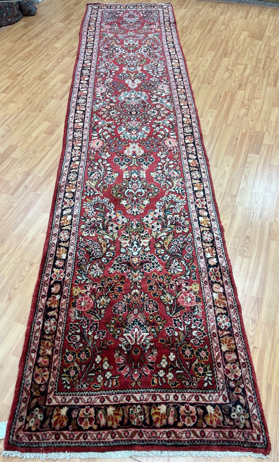 2'8" x 11'9" Antique Turkish Floor Runner Oriental Rug - 1930s - Hand Made gallery