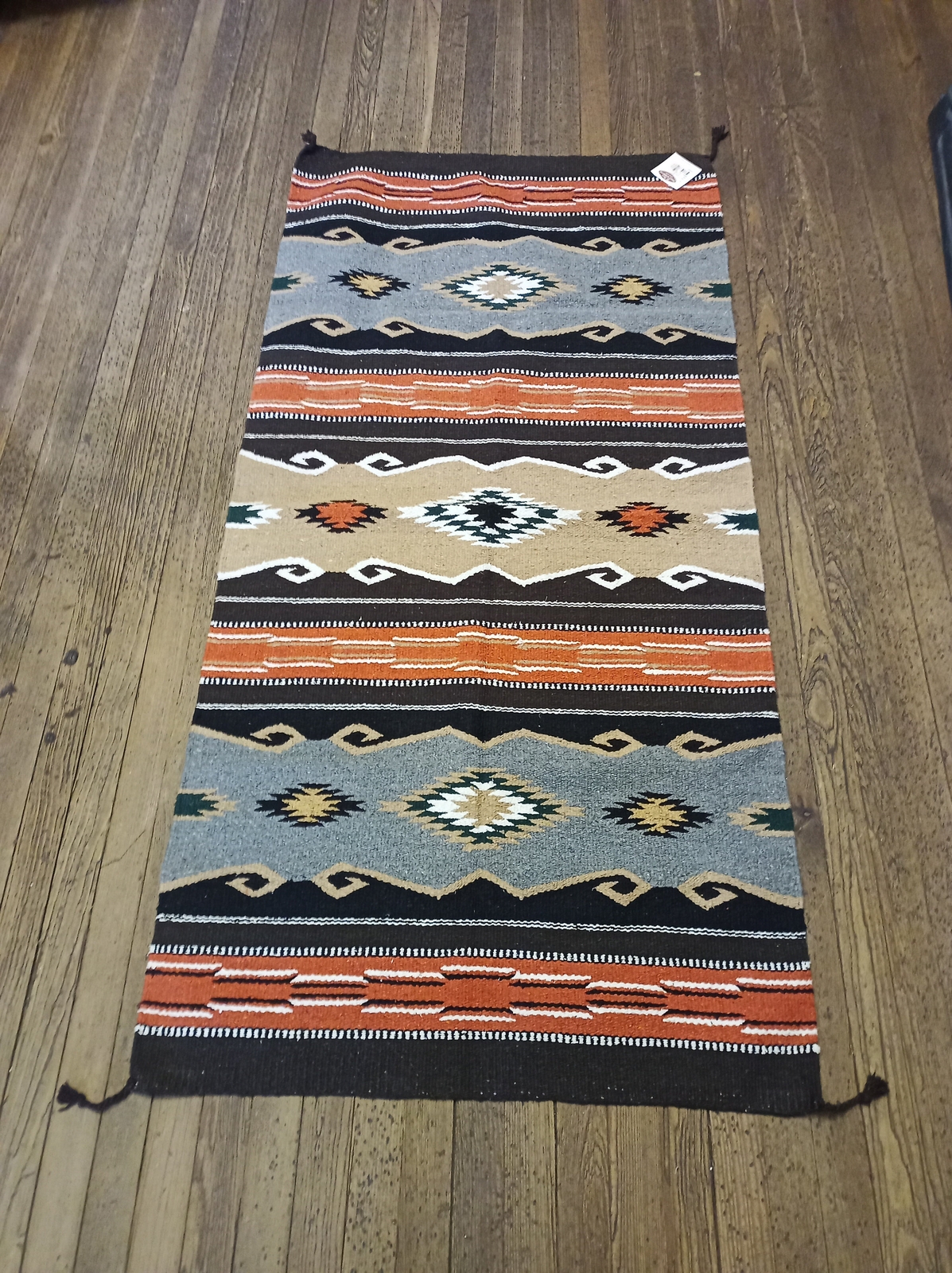 Handwoven Southwest Design Acrylic Rug; 4' X 6' gallery