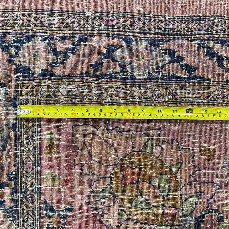 16x24 Rare Antique Agra Mogul Palace Rug Floral Medallion 488cm x 716cm C.1900 gallery
