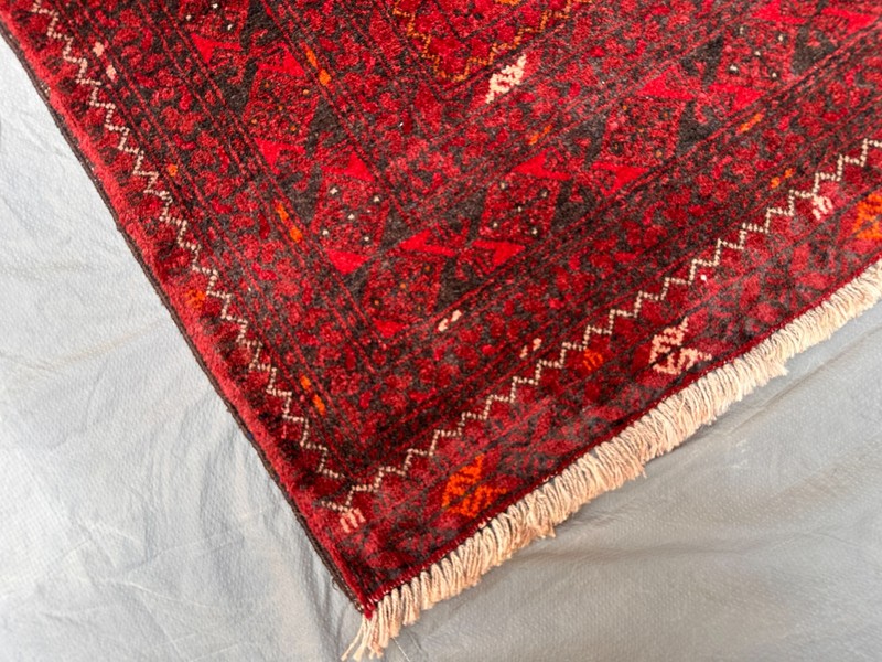 COLLECTORS' PIECE Vintage Stunning Natural Vegetable Dye Chinar Gul Turkoman Rug gallery
