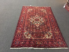 S.Antique Hand Knotted Vintage Oriental Area Rug Traditional Carpet 4’3×6’9,3242