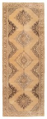 Vintage Hand-Knotted Area Rug 4’6″ x 12’8″ Traditional Oriental Wool Carpet