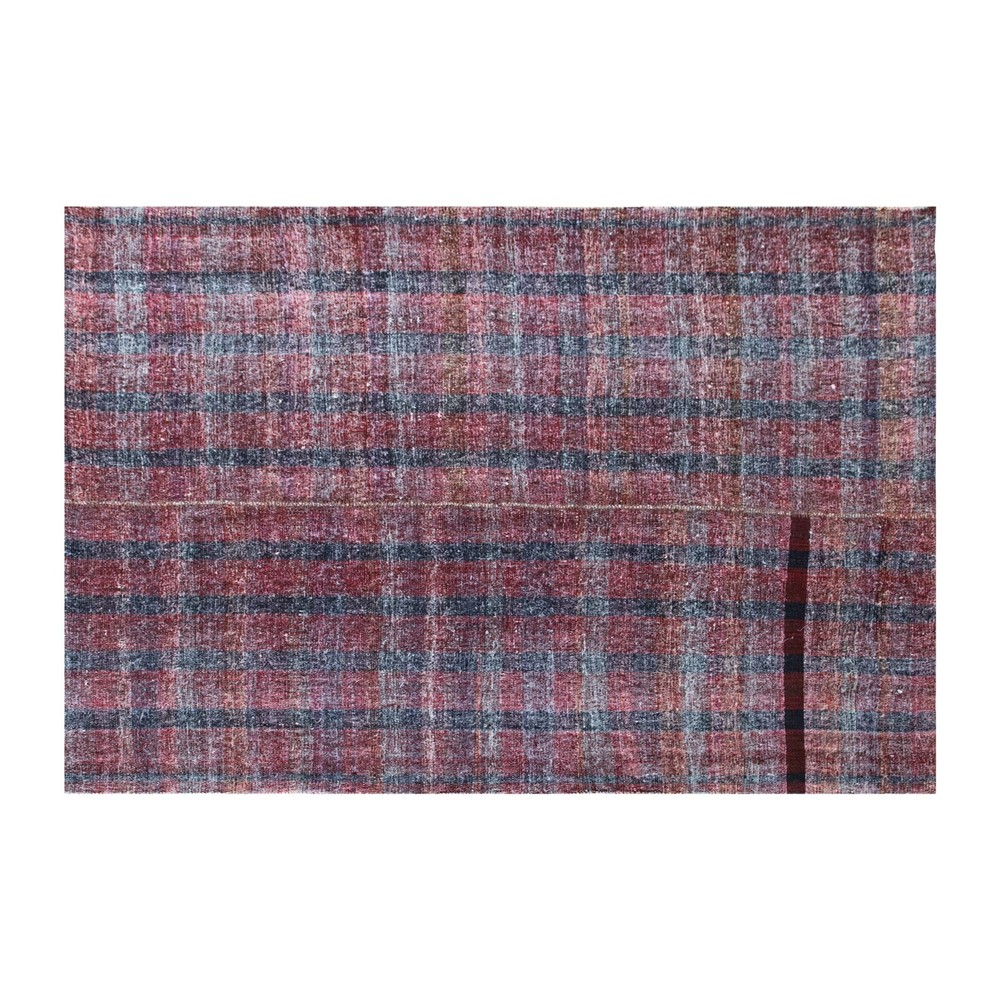 6'1 x 8 ft , Striped Design Turkish Kilim Rug, Minimalist Rug, 186 x 246 cm