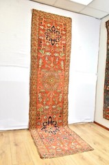 FABULOUS 1870’s Serapi Bakshaesh RUNNER ALL NATURAL COLORS Heriz