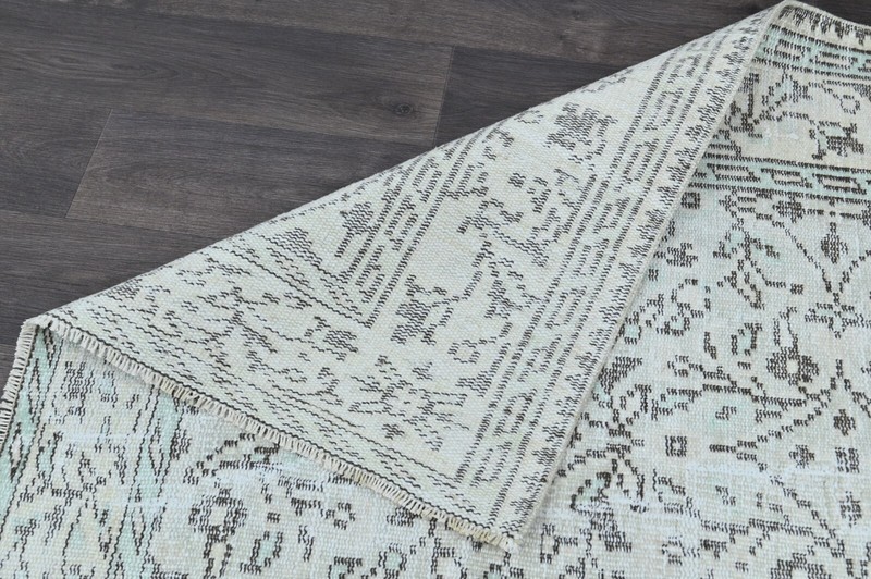 Oushak Turkish Vintage Rug 6x9 Kilim Rug Anatolian Handmade Boho Decor BEIGE gallery