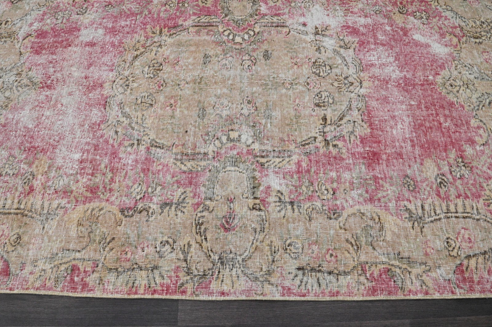 Oushak 5x8,Turkish Rug,vintage,anatolian,PINK,kilim,Bohemian,handmade,wool gallery