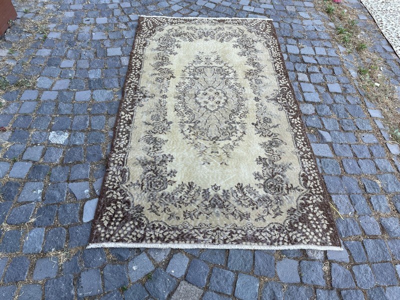Home Decor Rug, Turkish Vintage Rug, Boho Decor Rug, 3,8 x 6,6 ft gallery