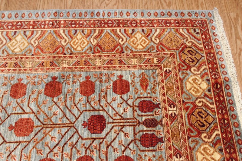 Fine Quality Genuine Handmade Hand Knotted Oriental Rug 6' x 9' Vegetable Dyed gallery