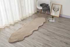 SOLID RABBIT FUR RUG BT666 60*180 2X6 TAUPE
