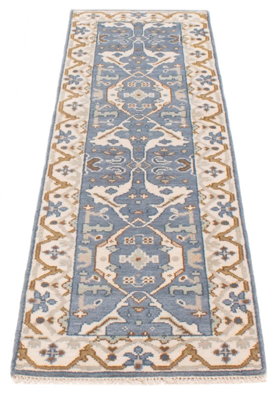 Vintage Hand-knotted Runner Rug 2'7" x 8'4" Traditional Oriental Wool Carpet gallery
