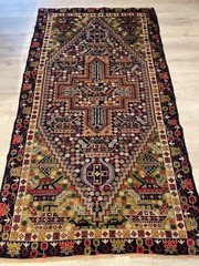 7.5 x 4 feet Vintage 1980s made extremely rare Nomadic Handmade Afghanistan War