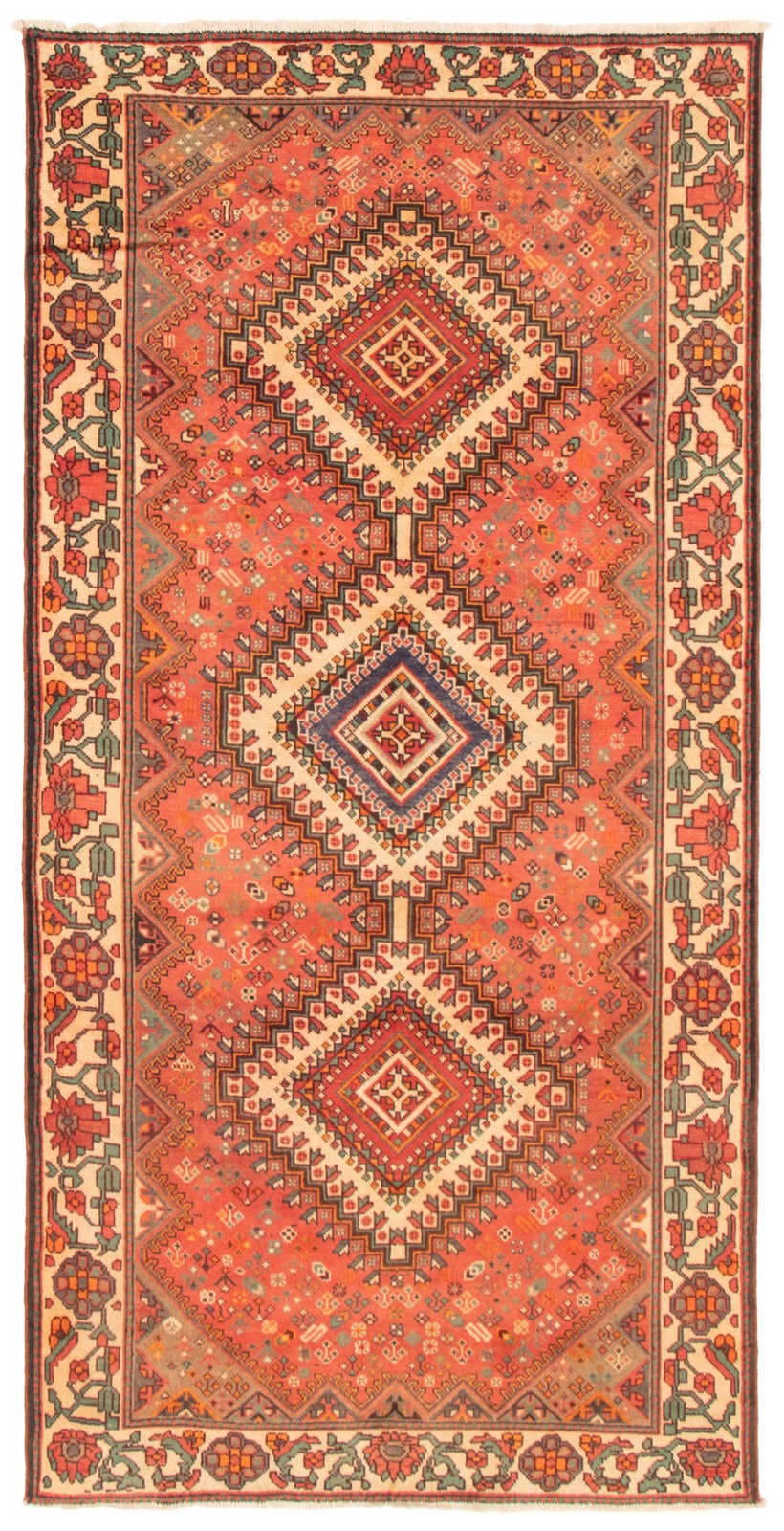 Vintage 4'11" x 9'10" Traditional Hand Knotted Vegetable Dye Wool Area Rug gallery