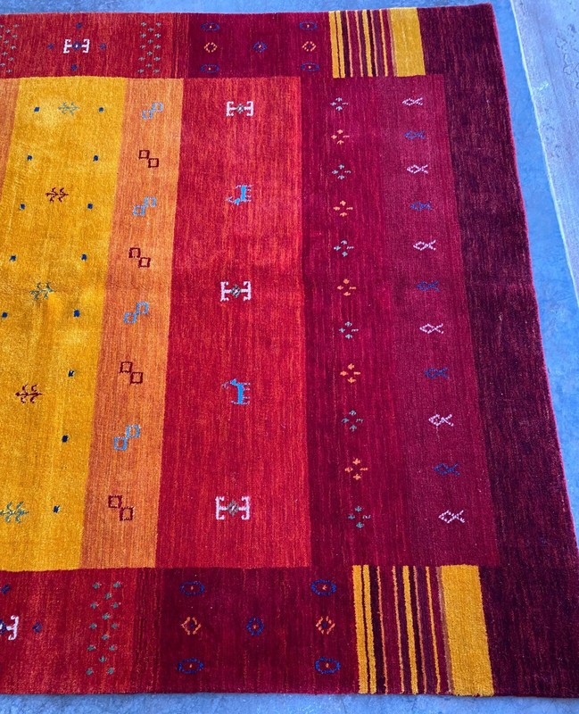 Fine Quality Handmade Nepalese Tibetan Area Rug 6'x8' Natural Dyes Wool Modern gallery