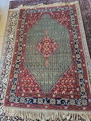 UNUSUAL ANTIQUE AUTHENTIC MIDDLE EASTERN SARUK RUG 3.4X5.4