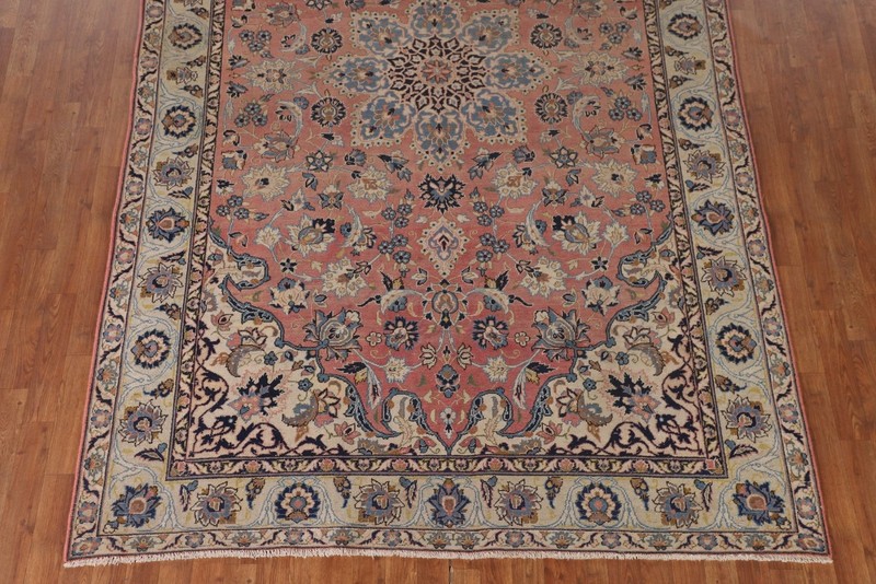 Vintage Pink Classic Area Rug 7x10 Floral Traditional Room Size Wool Carpet gallery