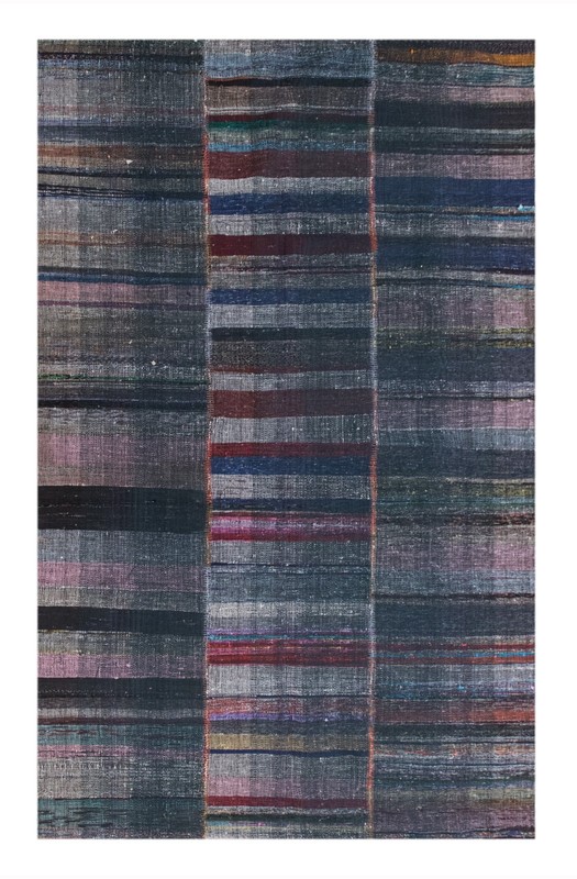 Handmade 1960s Minimalist Turkish Kilim 178×290 cm (5.8×9.5 ft) | VintageRug gallery