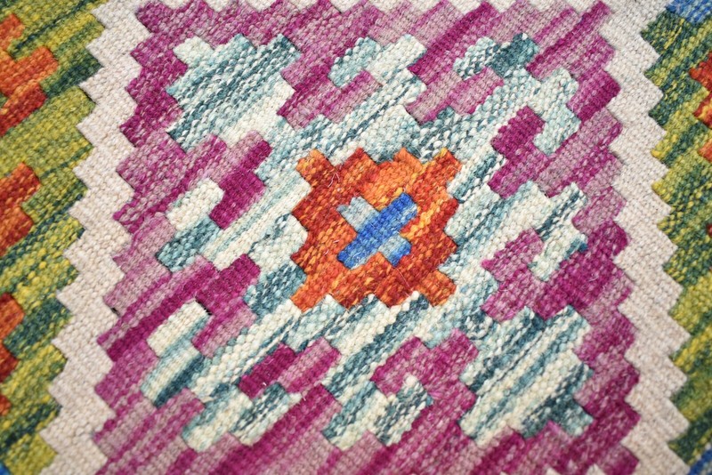 Afghan Kilim Rug 23'' x 33'' Colorful Rug Home Decor Rug Flat Woven Small Rug gallery