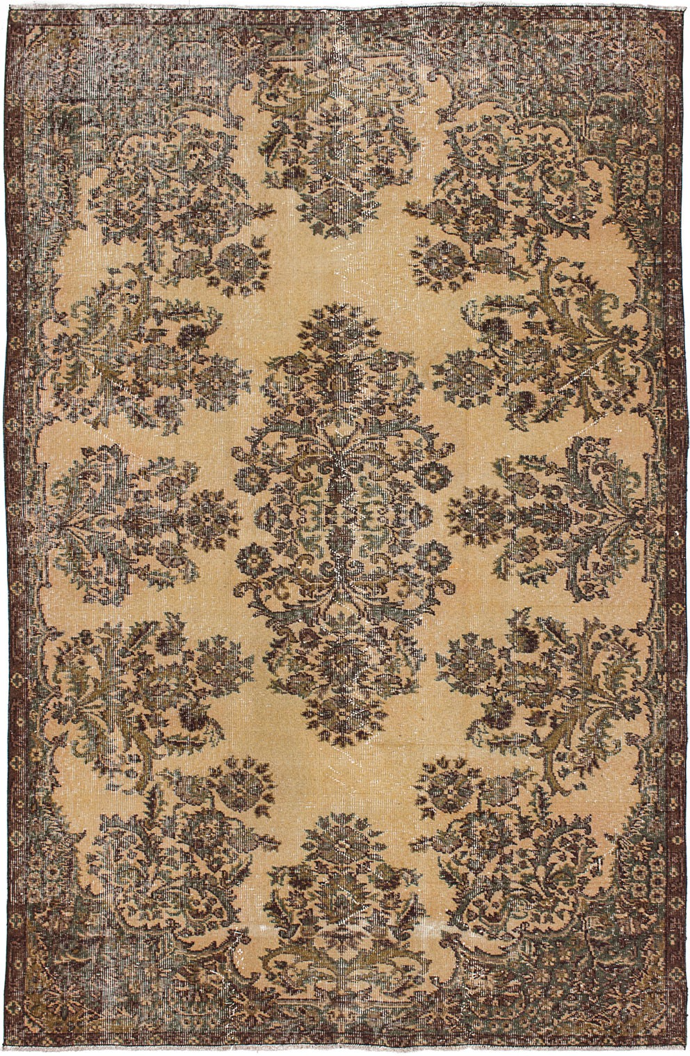Vintage Traditional Hand-Knotted Area Rug 5'4" x 8'2" Oriental Wool Carpet gallery