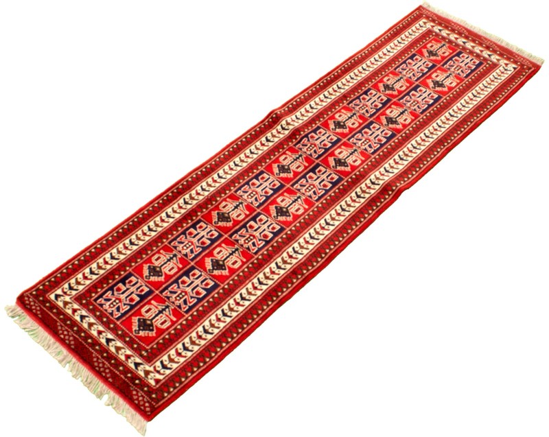 Vintage Hand-knotted Runner Rug 2'8" x 9'3" Traditional Oriental Wool Carpet gallery