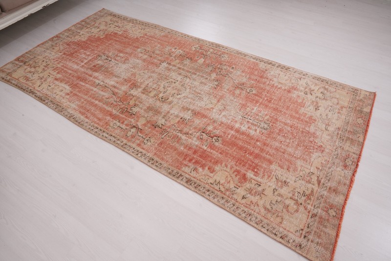 5x9 Oriental Vintage Rug Oushak Area Rug Turkish Rug Handmade Rug Neutral Rug 35 gallery
