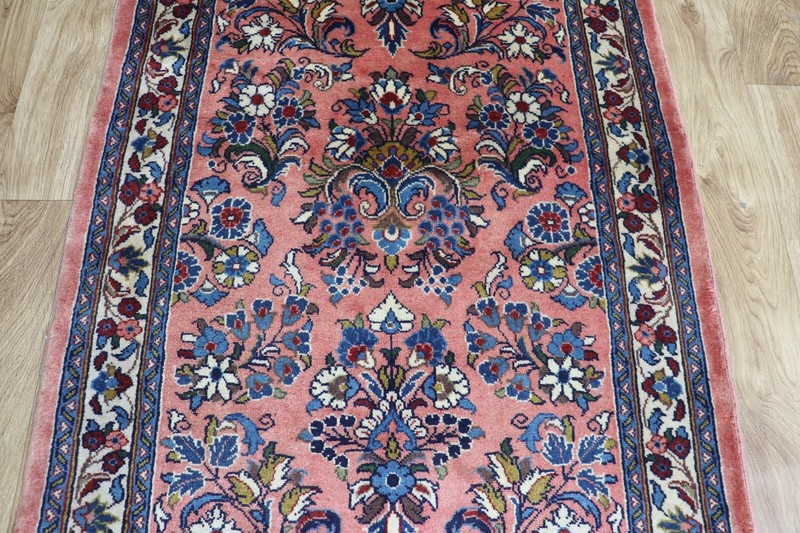 FINE HANDMADE ORIENTAL WOOL RUUNER EXCELLENT CONDITION 400 X 90 CM gallery