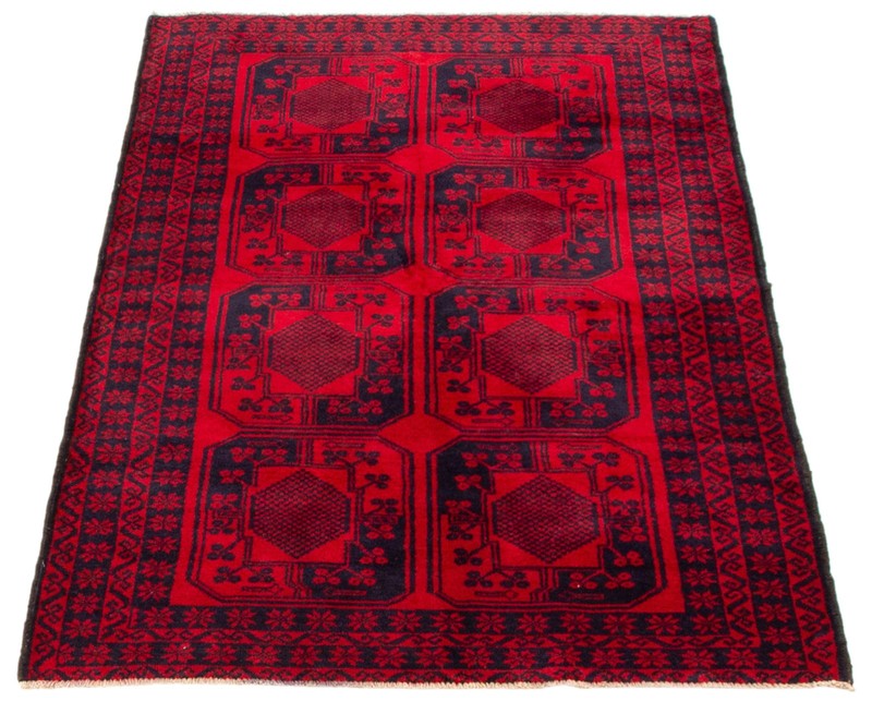 Traditional Vintage Hand-Knotted Oriental Carpet 3'7" x 6'0" Wool Area Rug gallery