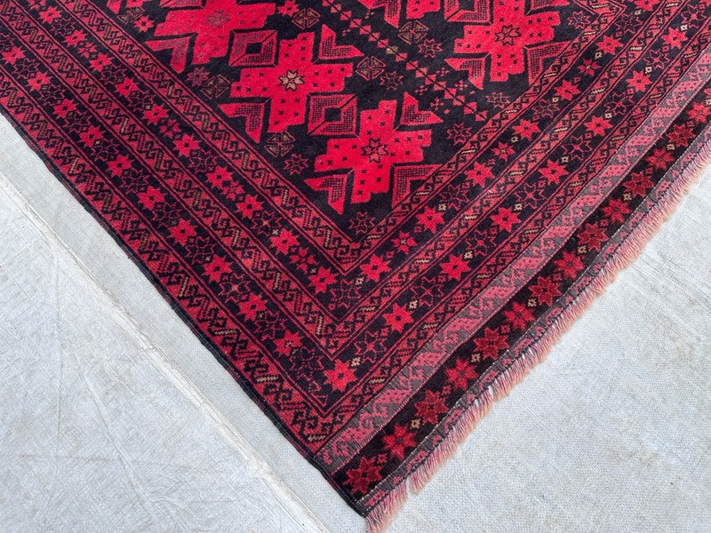 Vintage Nomad Maldari Tribal Natural Vegetable Dye Tribal Adreskan Prayer Carpet gallery