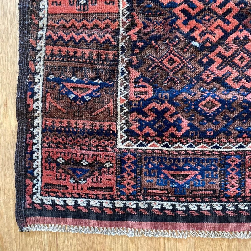 Vintage Rug 3' 2 x 5' 2 Brown Tribal Hand Knotted Oriental Rug gallery