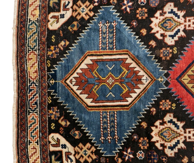 Turkish Vintage Rug 4'0" x 6'5" (123x195 cm), 100+ Yrs Handmade Caucasian Rug gallery