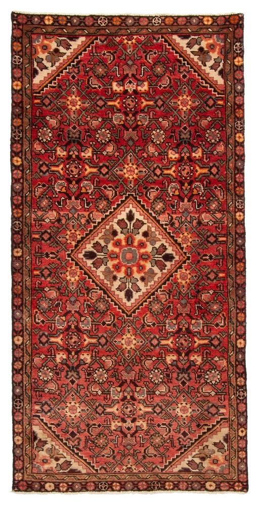 Vintage 3'2" x 6'8" Traditional Hand Knotted Vegetable Dye Wool Area Rug